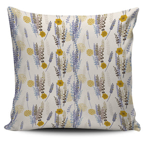 Lavender Modern Pattern Blackground Pillow Cover