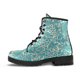 Classic Hand Drawn Grape Pattern Leather Boots