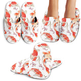 Watercolor Koi Fish Carp Fish Pattern Slippers