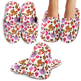 Squirrel Pattern Print Design 02 Slippers