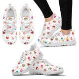 Cake Cupcake Design Pattern Women'S Sneaker Shoes