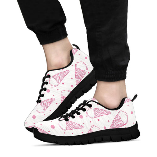 Hand Drawn Ice Cream Pattern Women'S Sneaker Shoes Pillow