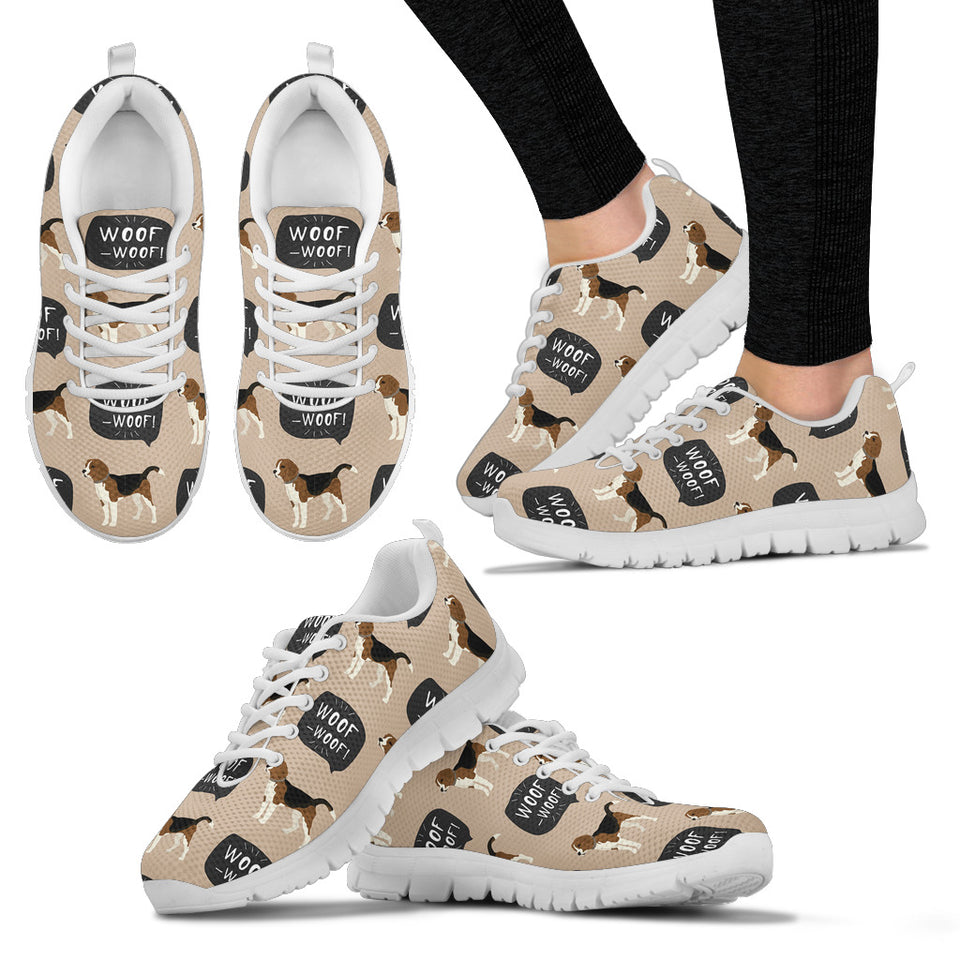 Beagle Pattern Women'S Sneaker Shoes