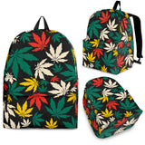 Canabis Marijuana Weed Pattern Print Design 02 Backpack