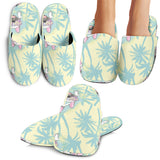 French Bulldog Hawaii Blackground Slippers