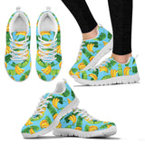 Banana Leaves Banana Design Pattern Women'S Sneaker Shoes