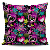 Heart Dot Wave Star Creative Design Pattern Pillow Cover