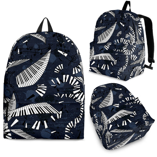 Piano Pattern Print Design 02 Backpack