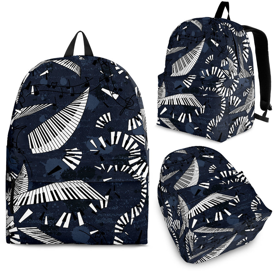 Piano Pattern Print Design 02 Backpack
