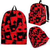 Casino Cards Suits Pattern Print Design 02 Backpack