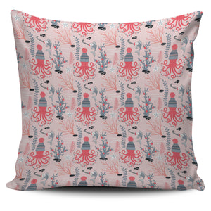 Octopus Winter Hat Garland Fish Candy Seaweed Coral Starfish Pillow Cover