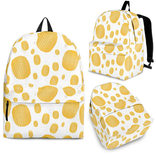 Potato Chips Pattern Print Design 03 Backpack