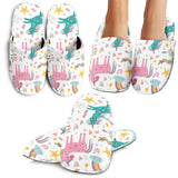 Colorful Unicorn Pattern Slippers