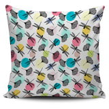Dragonflies Ginkgo Leaves Pattern Pillow Cover