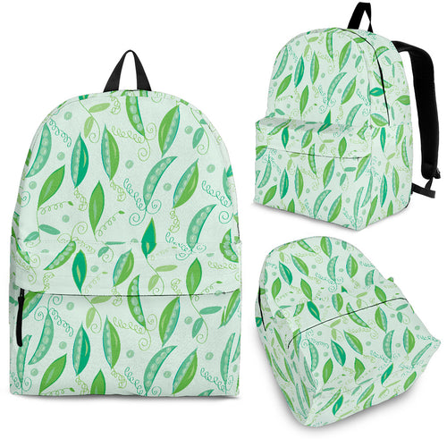 Green Peas Pattern Print Design 01 Backpack