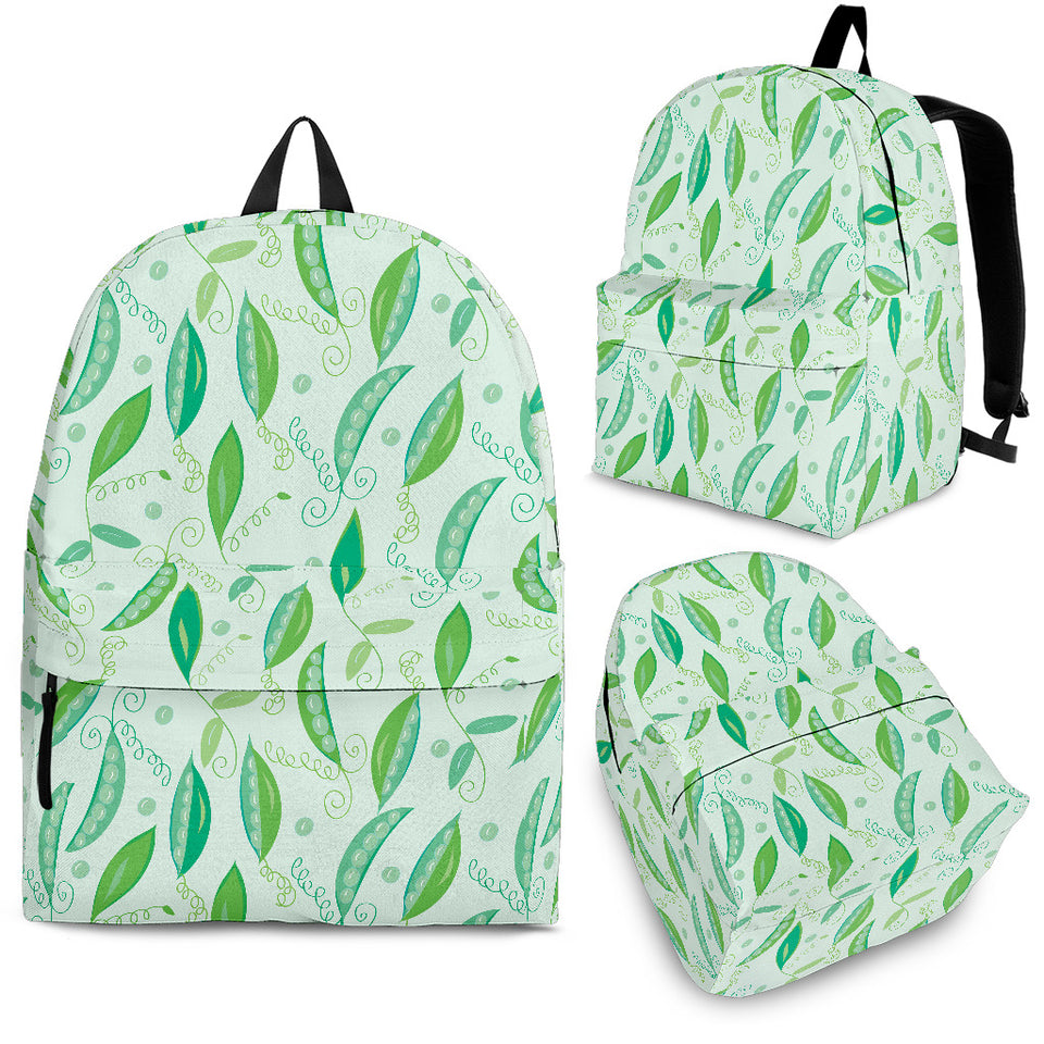 Green Peas Pattern Print Design 01 Backpack