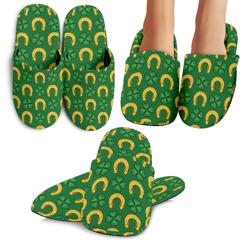 Horseshoes Pattern Print Design 05 Slippers