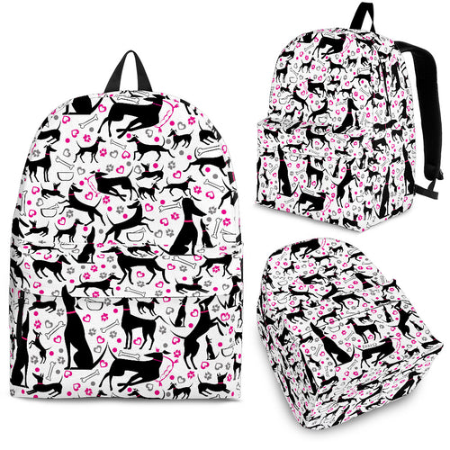 Greyhound Pattern Print Design 02 Backpack