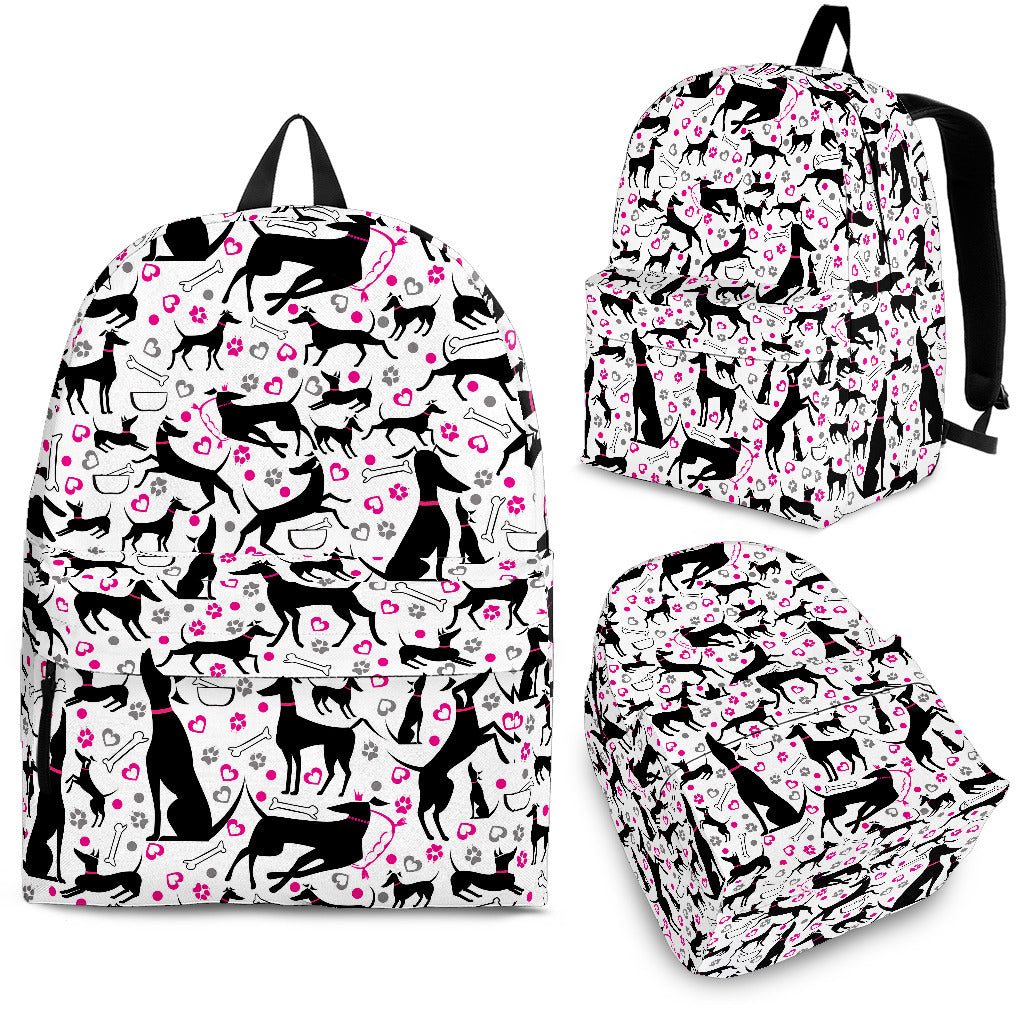 Greyhound Pattern Print Design 02 Backpack