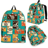 Camera Pattern Print Design 03 Backpack