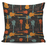 Electric Guitars Pattern Pillow Cover