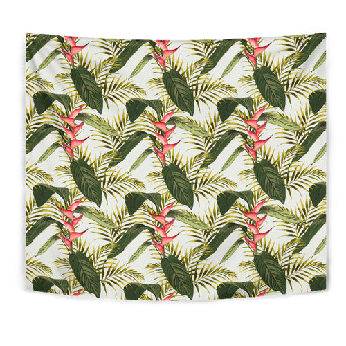 Heliconia Pattern Wall Tapestry