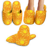 Sun Orange Background Slippers