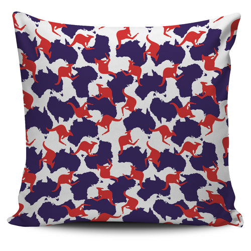Kangaroo Australian Pattern Pillow Cover