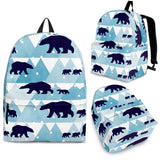 Polar Bear Winter Snow Pattern Backpack