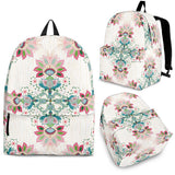 Square Floral Indian Flower Pattern Backpack
