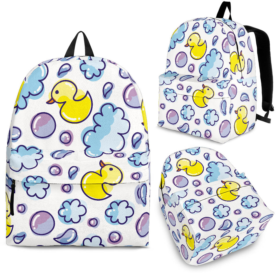 Duck Toy Pattern Print Design 01 Backpack