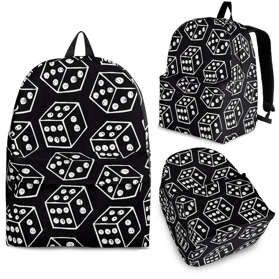 Dice Pattern Print Design 01 Backpack