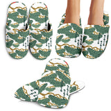 Bonsai Red Sun Japanese Pattern Slippers