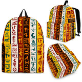 Egypt Hieroglyphics Pattern Print Design 01 Backpack