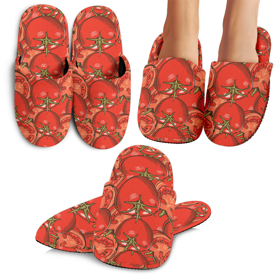Red Tomato Pattern Slippers