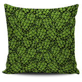 Green Hop Pattern Pillow Cover