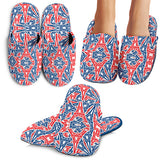 Eiffel Tower Pattern Print Design 02 Slippers