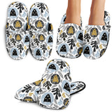 Lion Pattern Print Design 05 Slippers