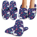 Colorful Butterfly Flower Pattern.Eps Slippers