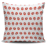 Daruma Japanese Wooden Doll Pattern Pillow Cover