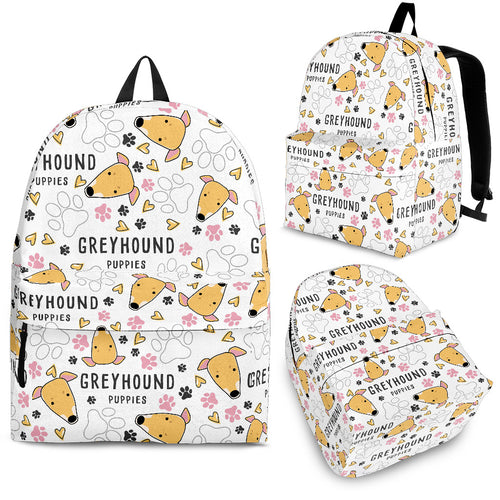 Greyhound Pattern Print Design 03 Backpack