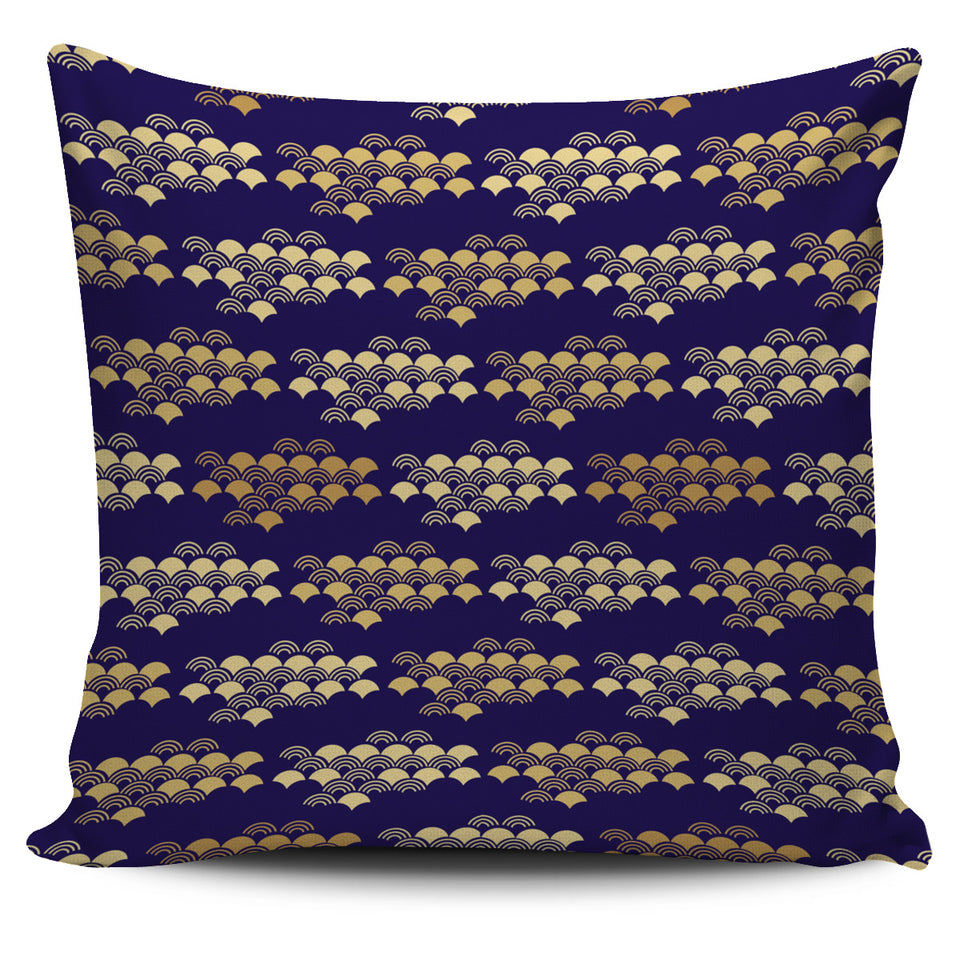 Beautiful Japanese Fan Pattern Pillow Cover