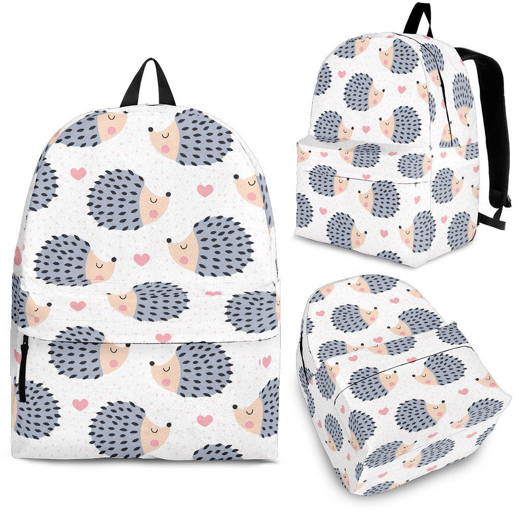 Hedgehog Pattern Print Design 04 Backpack
