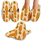 Carrot Pattern Print Design 04 Slippers