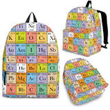 Chemistry Periodic Table Pattern Print Design 01 Backpack