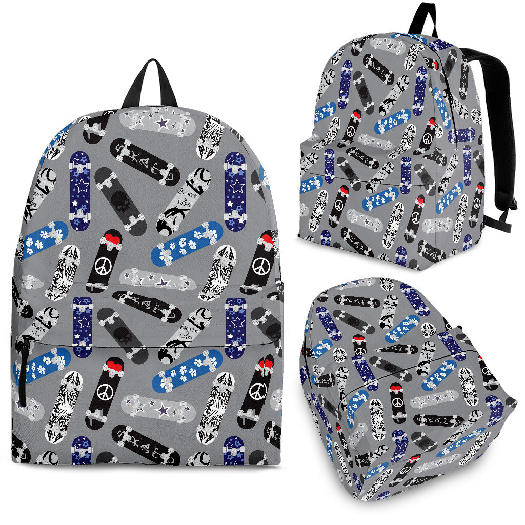 Skate Board Pattern Print Design 03 Backpack