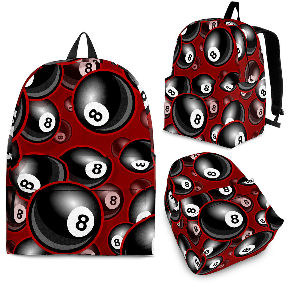 Billiard Ball Pattern Print Design 05 Backpack
