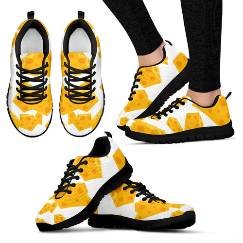 Cheese Slice Pattern Women'S Sneaker Shoes