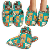 Camera Pattern Print Design 03 Slippers