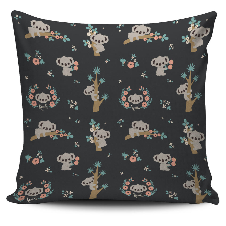 Cute Koala Pattern Pillow Cover